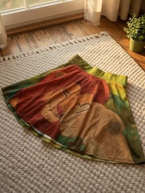 Vintage Y2K Disney The Lion King Simba & Nala Mini Skirt Adult Small